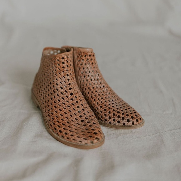 NWOT Free People Cayne Woven Bootie - Picture 2 of 6